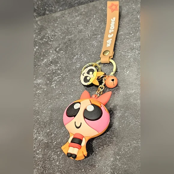 Power Puffs Character Keychain Powerpuff Girl NWOT - Picture 7 of 8